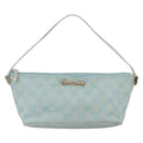 GUCCI GG Canvas Accessory Pouch Peppermint Gold 039 1103 Auth 152427-13