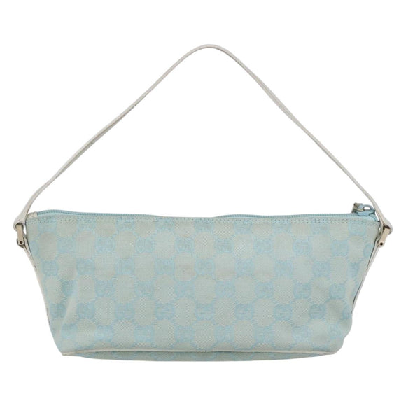 GUCCI GG Canvas Accessory Pouch Peppermint Gold 039 1103 Auth 152427