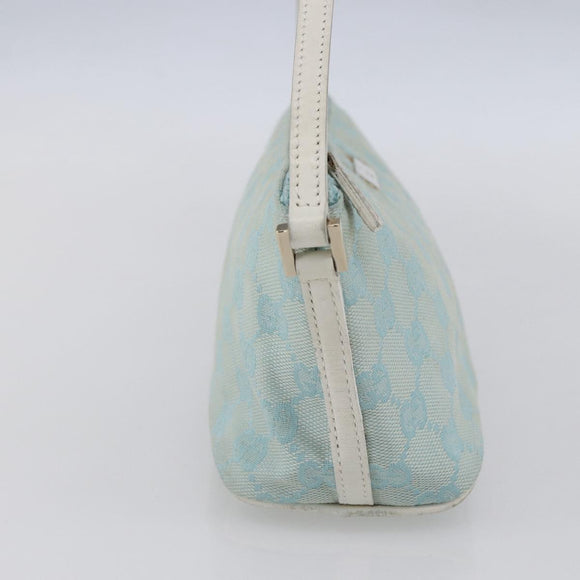 GUCCI GG Canvas Accessory Pouch Peppermint Gold 039 1103 Auth 152427