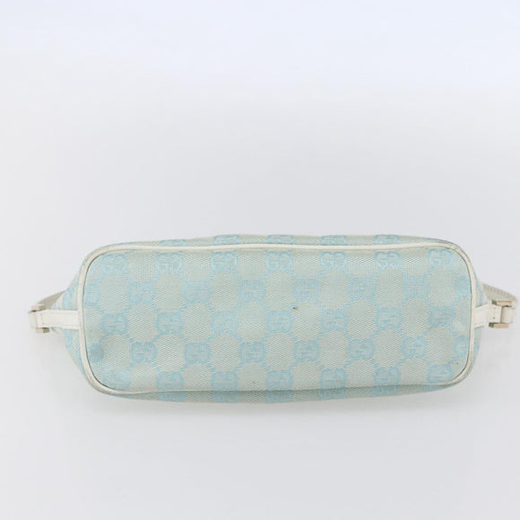 GUCCI GG Canvas Accessory Pouch Peppermint Gold 039 1103 Auth 152427