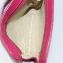 CHANEL COCO Mark Pouch Caviar Skin Pink Gold CC Auth 152429-10