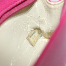 CHANEL COCO Mark Pouch Caviar Skin Pink Gold CC Auth 152429-12