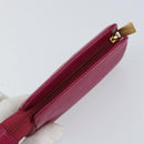 CHANEL COCO Mark Pouch Caviar Skin Pink Gold CC Auth 152429-5