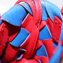 BOTTEGA VENETA INTRECCIATO Charm Leather Red Blue Auth 152431V-20