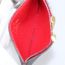 LOUIS VUITTON Monogram Porte Cartes Kimono Card Case Red M56172 LV Auth 152432-10