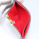 LOUIS VUITTON Monogram Porte Cartes Kimono Card Case Red M56172 LV Auth 152432-11