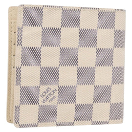 LOUIS VUITTON Damier Azur Porte Feuille Marco Bifold Wallet N60018 Auth 152433AV