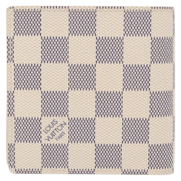 LOUIS VUITTON Damier Azur Porte Feuille Marco Bifold Wallet N60018 Auth 152433AV