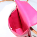 LOUIS VUITTON Monogram Vernis Green Cigarette Case Fusha Pink M91242 Auth 152434V-21