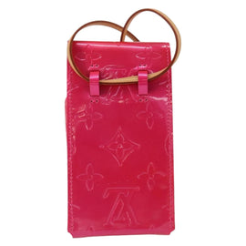 LOUIS VUITTON Monogram Vernis Green Cigarette Case Fusha Pink M91242 Auth 152434V - 0