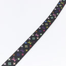 LOUIS VUITTON Multicolor Ceinture Belt Black LV Auth 152435-6