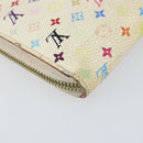 LOUIS VUITTON Monogram Multicolor Zippy Wallet Wallet White M60241 Auth 152436-16