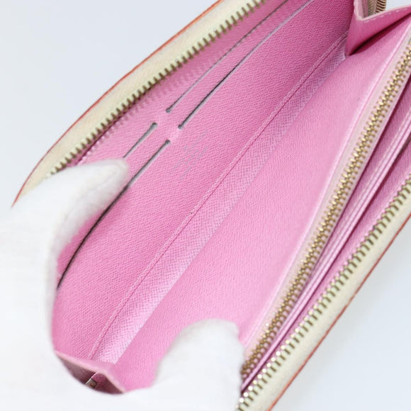 LOUIS VUITTON Monogram Multicolor Zippy Wallet Wallet White M60241 Auth 152436