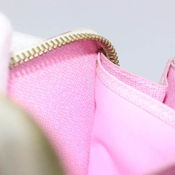 LOUIS VUITTON Monogram Multicolor Zippy Wallet Wallet White M60241 Auth 152436