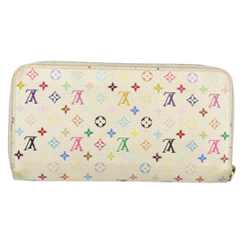 LOUIS VUITTON Monogram Multicolor Zippy Wallet Wallet White M60241 Auth 152436 - 0