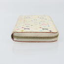 LOUIS VUITTON Monogram Multicolor Zippy Wallet Wallet White M60241 Auth 152436-3