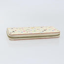LOUIS VUITTON Monogram Multicolor Zippy Wallet Wallet White M60241 Auth 152436-5