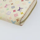 LOUIS VUITTON Monogram Multicolor Zippy Wallet Wallet White M60241 Auth 152436-7