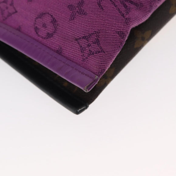 LOUIS VUITTON Monogram Monogram Denim Flat Messenger Bag M44641 LV Auth 152437SAM