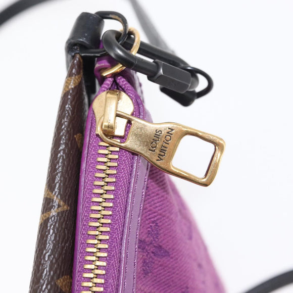 LOUIS VUITTON Monogram Monogram Denim Flat Messenger Bag M44641 LV Auth 152437A