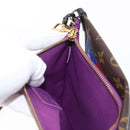 LOUIS VUITTON Monogram Monogram Denim Flat Messenger Bag M44641 LV Auth 152437A-29