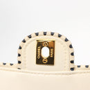 CHANEL Matelasse Chain Shoulder Bag Leather Beige Gold CC Auth 152439-20