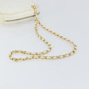 CHANEL Chain Shoulder Bag Lamb Skin White Gold CC Auth 152440-7