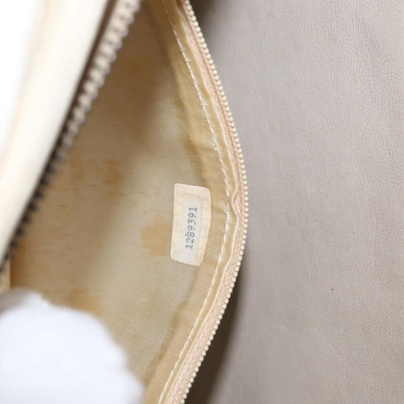 CHANEL Matelasse Chain Shoulder Bag Lamb Skin Beige Gold CC Auth 152441