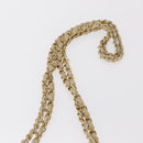 CHANEL Matelasse Chain Shoulder Bag Lamb Skin Beige Gold CC Auth 152441-14