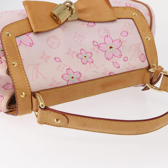LOUIS VUITTON Monogram Cherry Blossom Sac retro PM Bag Pink M92013 Auth 152443
