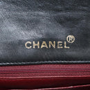 CHANEL Matelasse 17 Chain Shoulder Bag Lamb Skin Black Gold CC Auth 152446AV-18