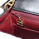 CHANEL Matelasse 17 Chain Shoulder Bag Lamb Skin Black Gold CC Auth 152446AV-22