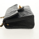 CHANEL Matelasse 17 Chain Shoulder Bag Lamb Skin Black Gold CC Auth 152446AV-4