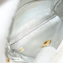 CHANEL Matelasse Shoulder Bag Leather Silver Gold CC Auth 152450AV-20