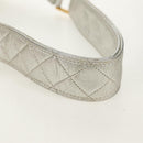 CHANEL Matelasse Shoulder Bag Leather Silver Gold CC Auth 152450AV-8