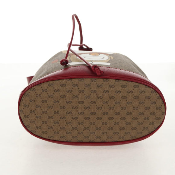 GUCCI Micro GG Supreme Doraemon Collaboration Bag PVC Beige 655597 Auth 152451AM