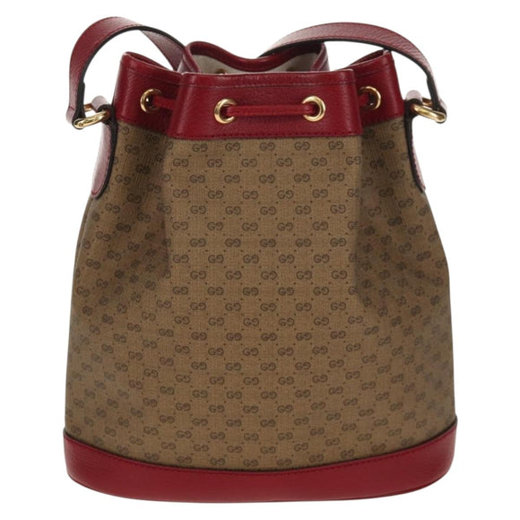 GUCCI Micro GG Supreme Doraemon Collaboration Bag PVC Beige 655597 Auth 152451AM