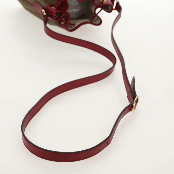 GUCCI Micro GG Supreme Doraemon Collaboration Bag PVC Beige 655597 Auth 152451AM