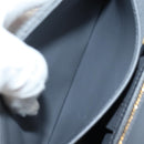 Christian Dior Chain Caro Shoulder Bag cotton Gray Gold Auth 152452AM-25