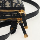 Christian Dior Trotter Canvas Shoulder Bag Navy Silver Auth 152453SM-9