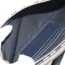 Christian Dior Trotter Canvas Shoulder Bag Navy Silver Auth 152453SM-10