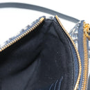 Christian Dior Trotter Canvas Shoulder Bag Navy Silver Auth 152453SM-22
