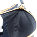 Christian Dior Trotter Canvas Shoulder Bag Navy Silver Auth 152453SM-23