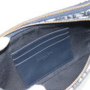 Christian Dior Trotter Canvas Shoulder Bag Navy Silver Auth 152453SM-24