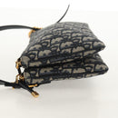 Christian Dior Trotter Canvas Shoulder Bag Navy Silver Auth 152453SM-3
