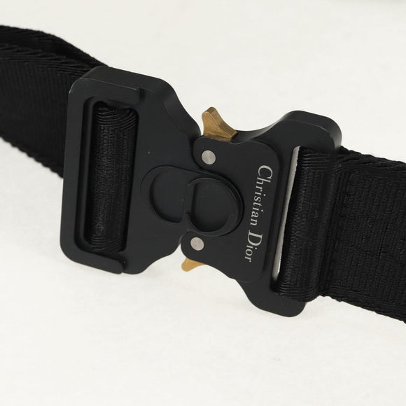 Christian Dior Trotter Canvas Jacquard Lango 50 Bag Navy Silver Auth 152454SM