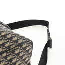 Christian Dior Trotter Canvas Jacquard Lango 50 Bag Navy Silver Auth 152454SM-15