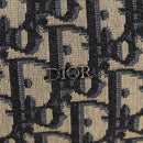 Christian Dior Trotter Canvas Jacquard Lango 50 Bag Navy Silver Auth 152454SM-21
