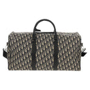 Christian Dior Trotter Canvas Jacquard Lango 50 Bag Navy Silver Auth 152454SM-13