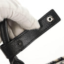 Christian Dior Trotter Canvas Jacquard Lango 50 Bag Navy Silver Auth 152454SM-23